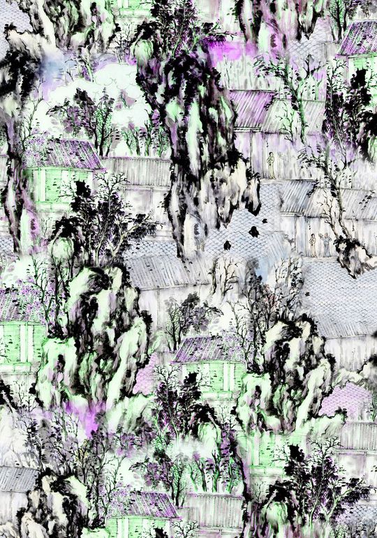 旗袍印花华亿平台图片