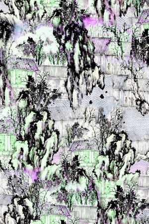 旗袍印花华亿平台图片