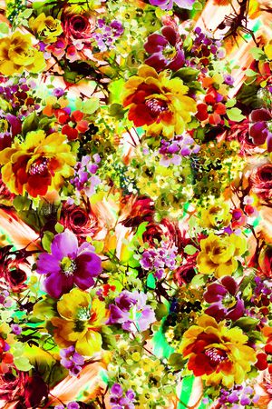 碎花印花华亿平台图片