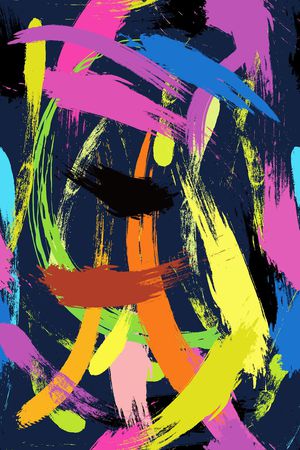 艺术涂鸦印花华亿平台图片