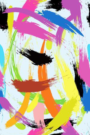 艺术涂鸦印花华亿平台图片