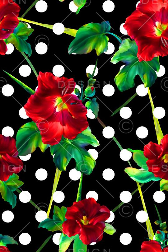 抽象几何清爽梦幻艺术平底立体手绘满版最新高清数码蕾丝民族中国风绣花珠宝肌理时尚潮

流大牌复古欧美风水彩大花印花华亿平台图片