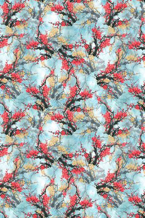 手绘印花华亿平台图片