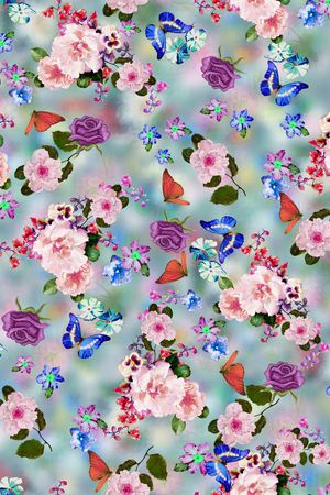 旗袍印花华亿平台图片