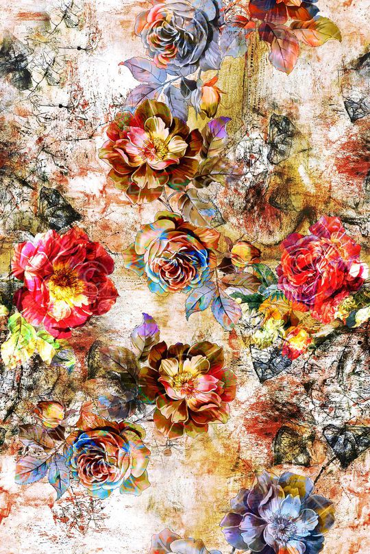 玫瑰印花华亿平台图片