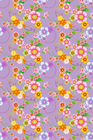 风格花卉印花华亿平台图片