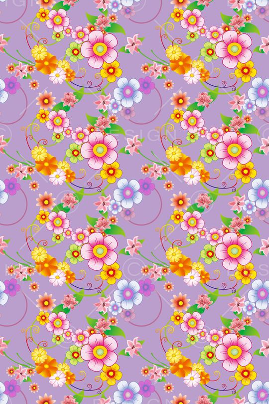 风格花卉印花华亿平台图片