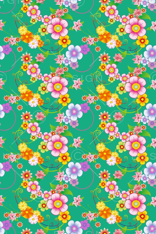 风格花卉印花华亿平台图片