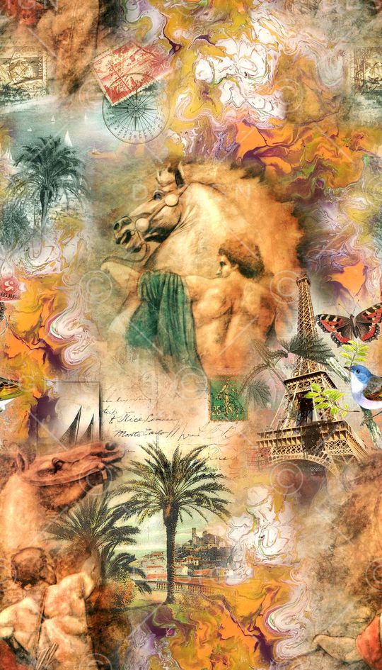 欧式印花华亿平台图片