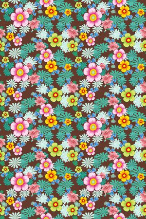 风格花卉印花华亿平台图片