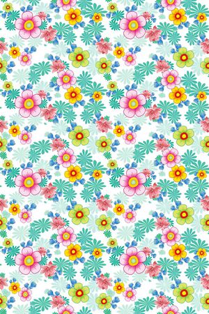 风格花卉印花华亿平台图片