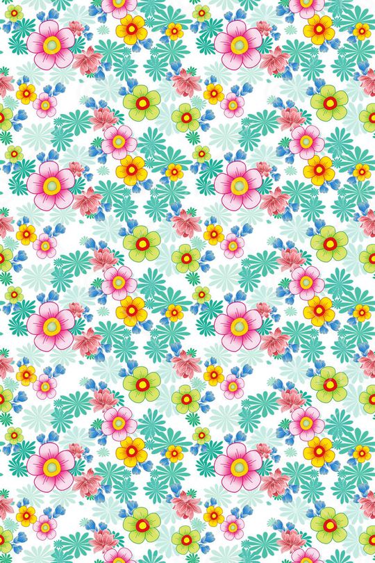 风格花卉印花华亿平台图片