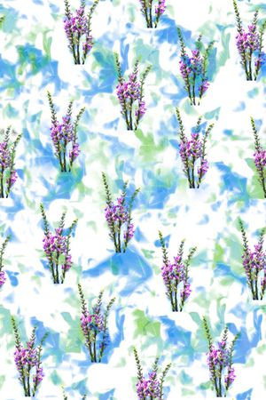 花卉组合印花华亿平台图片