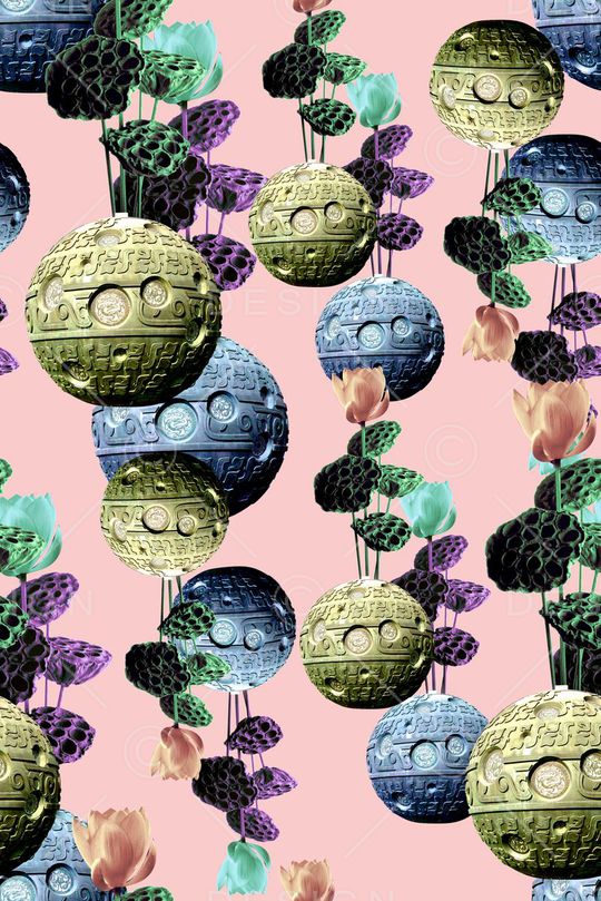 中国风印花华亿平台图片