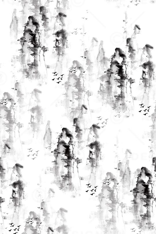 中国风印花华亿平台图片