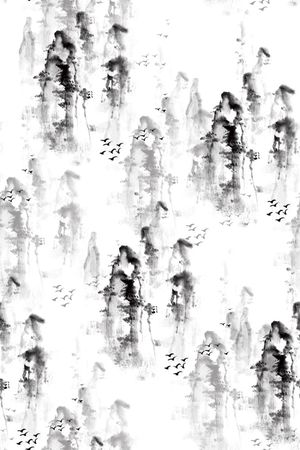 中国风印花华亿平台图片