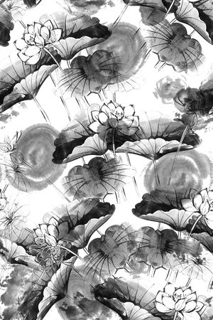 中国风印花华亿平台图片