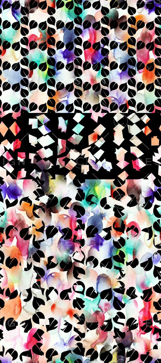 不规则几何印花华亿平台图片