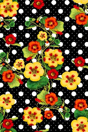 抽象几何清爽梦幻艺术平底立体手绘满版最新高清数码蕾丝民族中国风绣花珠宝肌理时尚潮

流大牌复古欧美风手绘花卉印花华亿平台图片