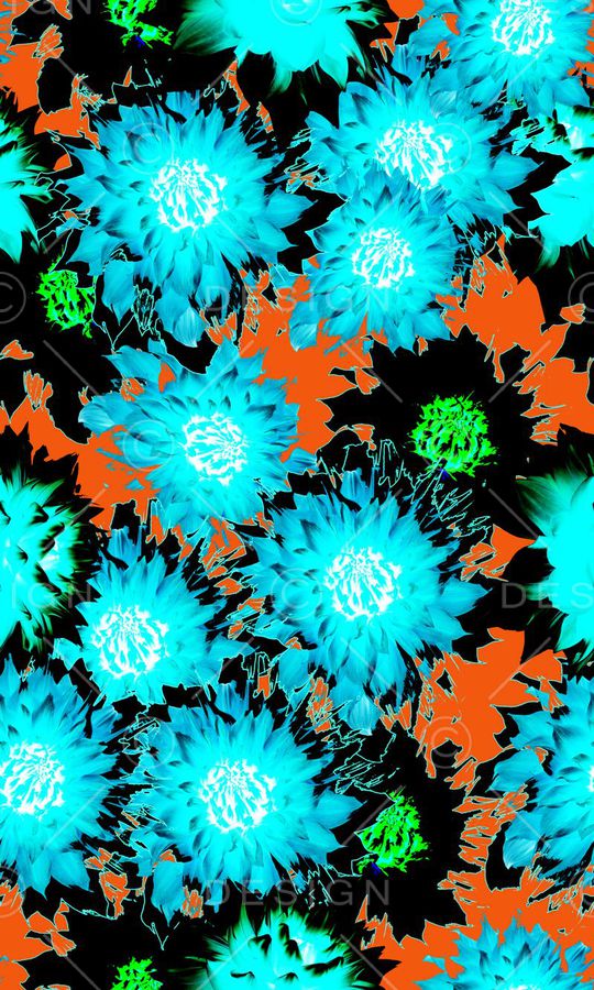 花卉组合印花华亿平台图片