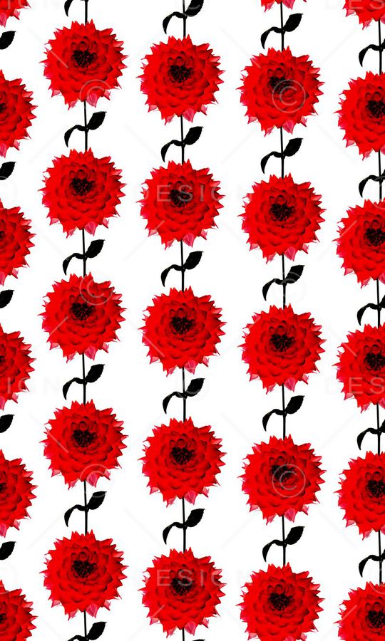 花卉组合印花华亿平台图片