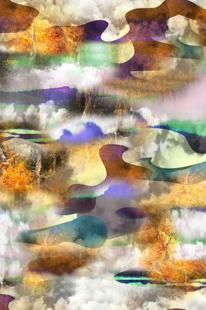 抽象大气印花华亿平台图片