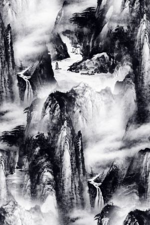 中国风印花华亿平台图片