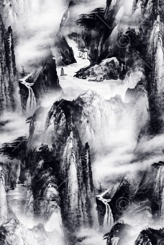 中国风印花华亿平台图片