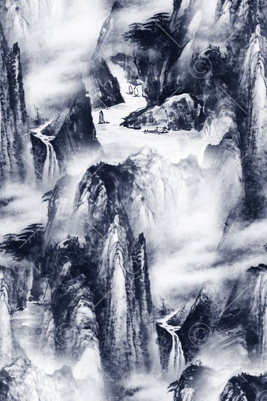 中国风印花华亿平台图片