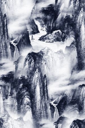 中国风印花华亿平台图片