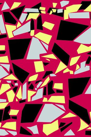 不规则几何印花华亿平台图片