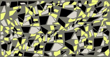 609524-几何图形  灰底  黑色 淡黄色 