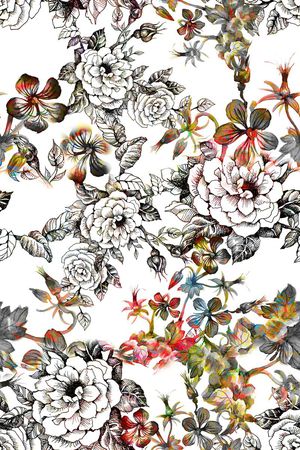 碎花印花华亿平台图片