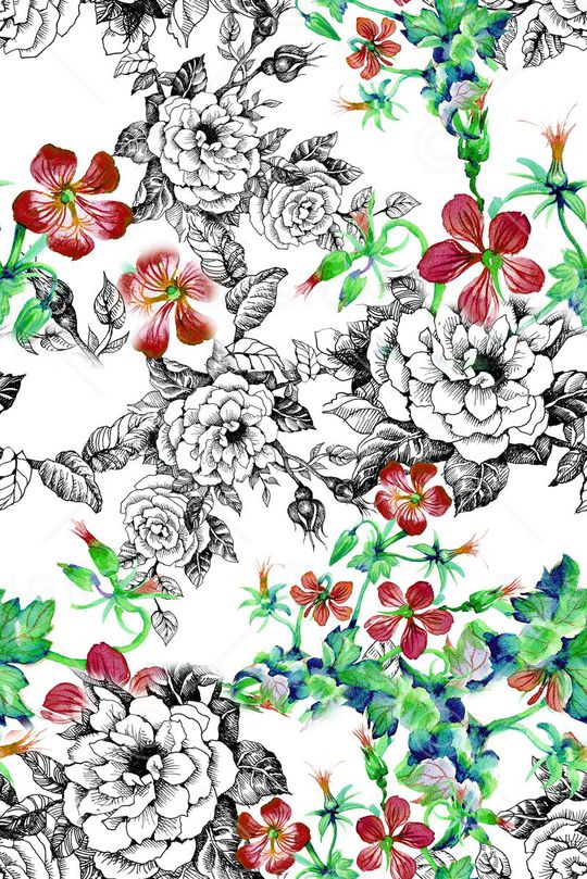 碎花印花华亿平台图片