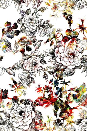 碎花印花华亿平台图片