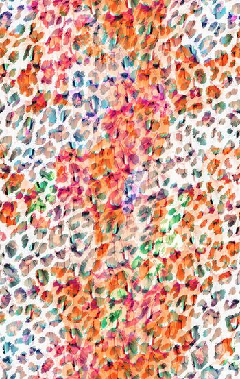 609722-时尚豹纹 羽毛