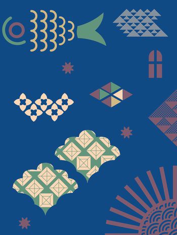 和风系多品可搭小韵味印花华亿平台图片