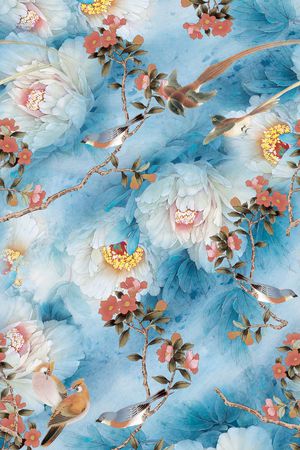 中国风印花华亿平台图片