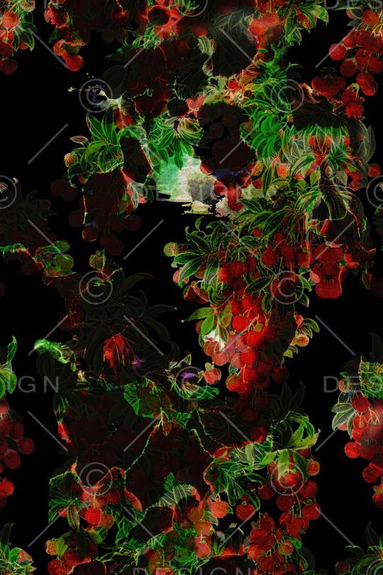 抽象水果印花华亿平台图片