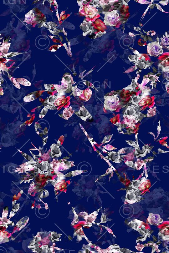 时尚女装印花印花华亿平台图片