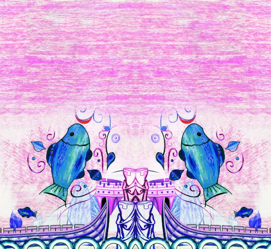 鲤鱼印花华亿平台图片