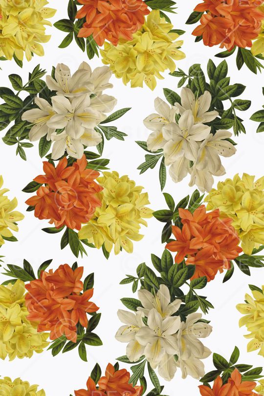 时尚水彩花卉服装印花华亿平台图片