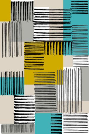 格子几何印花华亿平台图片