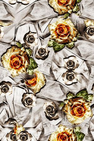 水彩抽象印花华亿平台图片