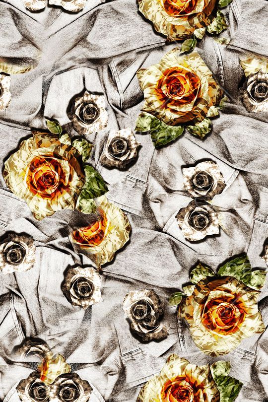 水彩抽象印花华亿平台图片