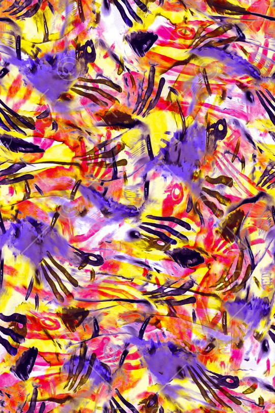 水彩印花华亿平台图片