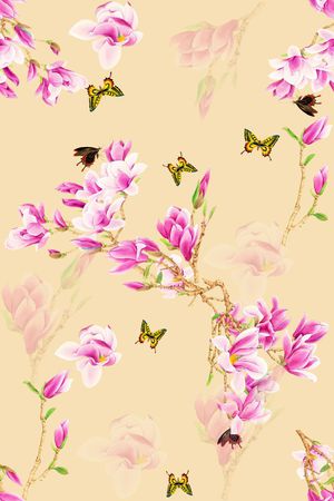 花瓣印花华亿平台图片