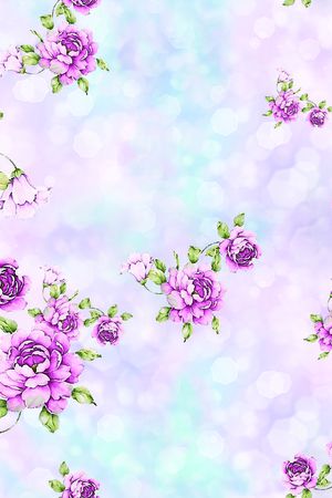 牡丹印花华亿平台图片