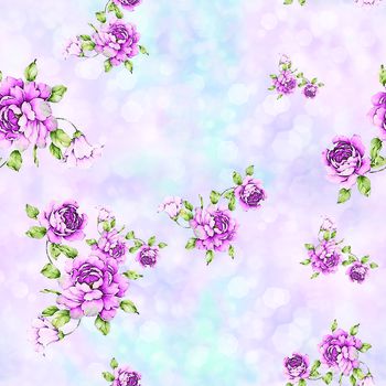 牡丹印花华亿平台图片