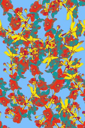 五彩颜色印花华亿平台图片